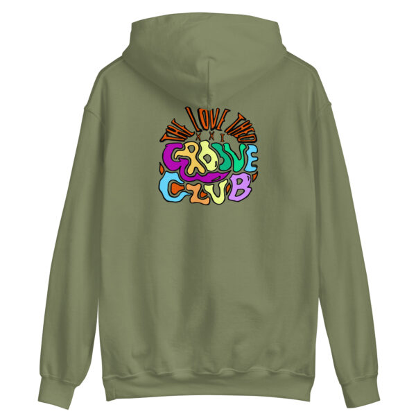 Love Theo Groove Club (Unisex Hoodie) - Image 2